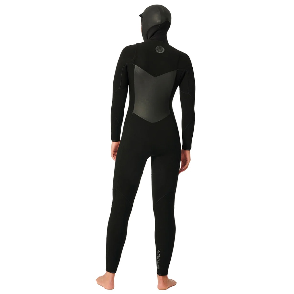 Women's Flashbomb 5/4 Hooded Chest Zip (Black)