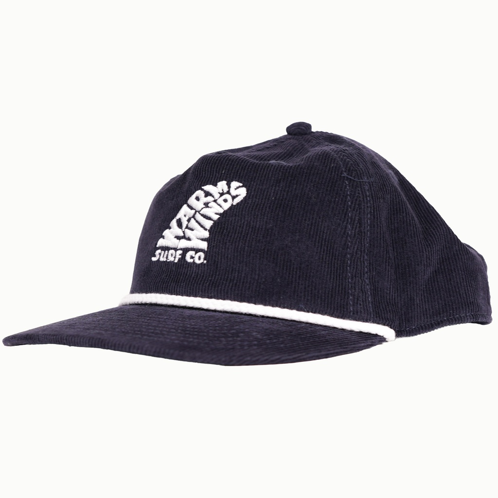 Single Fin Cord Snapback (Navy)
