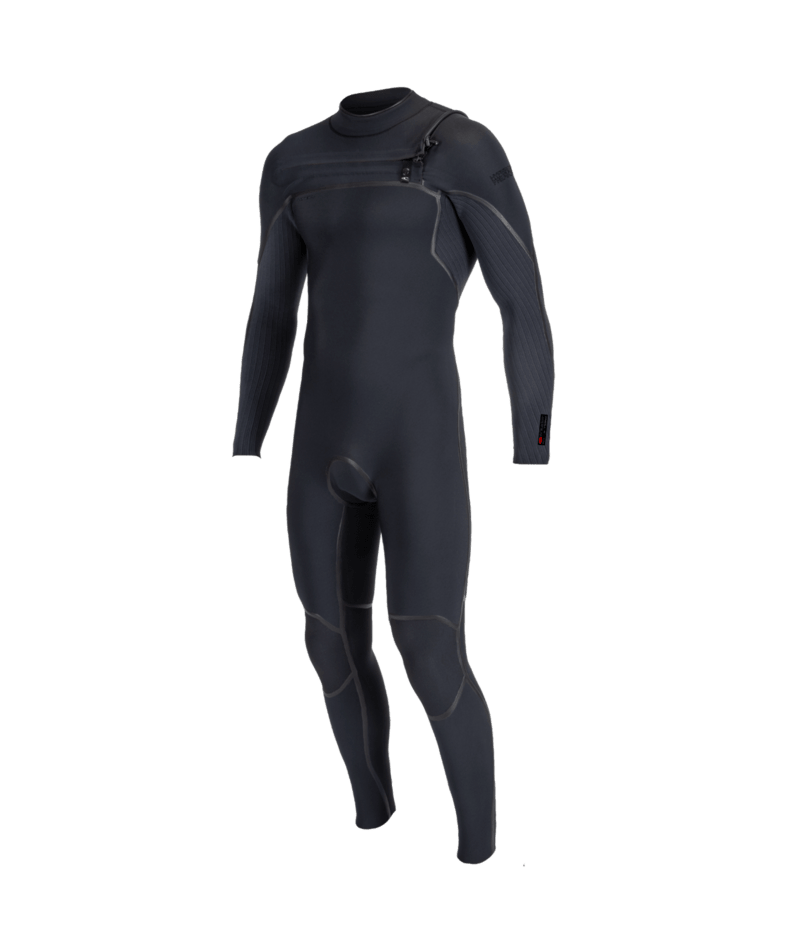Hyperfreak Fire 4/3Mm+ Chest Zip Full (Black/Black)