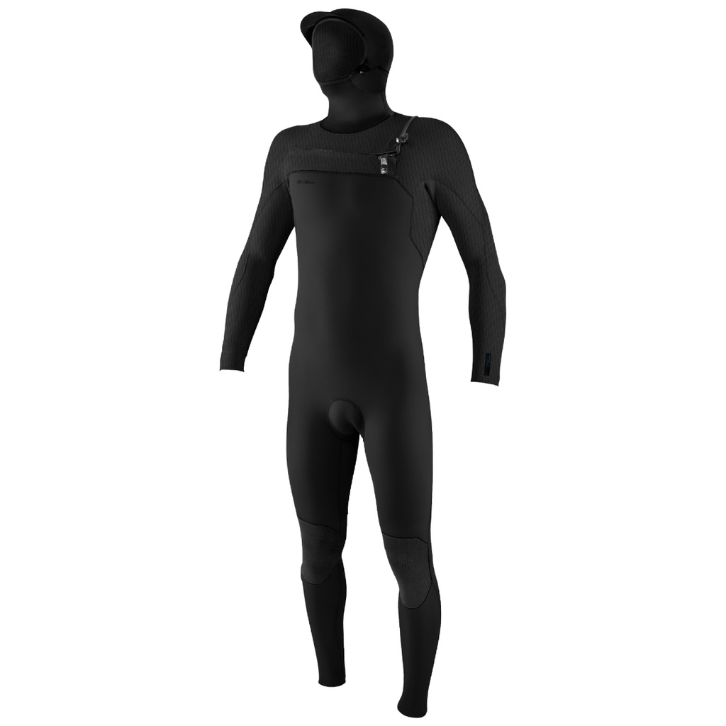 Hyperfreak 5/4Mm+ Hooded Chest Zip Wetsuit (Black)