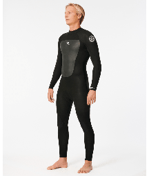 Omega 3/2mm Back Zip Full Suit (SP26 Black)